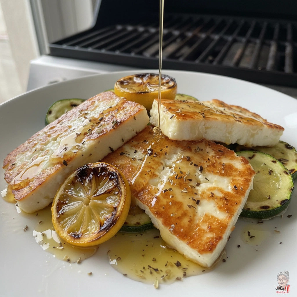 Lemoni Fetascheiben — Gasgrill