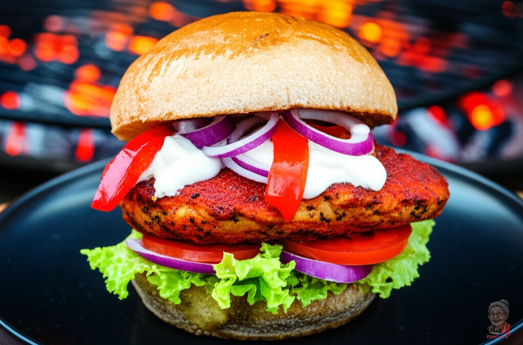 Magyar Ember Chicken Burger — Kohlegrill