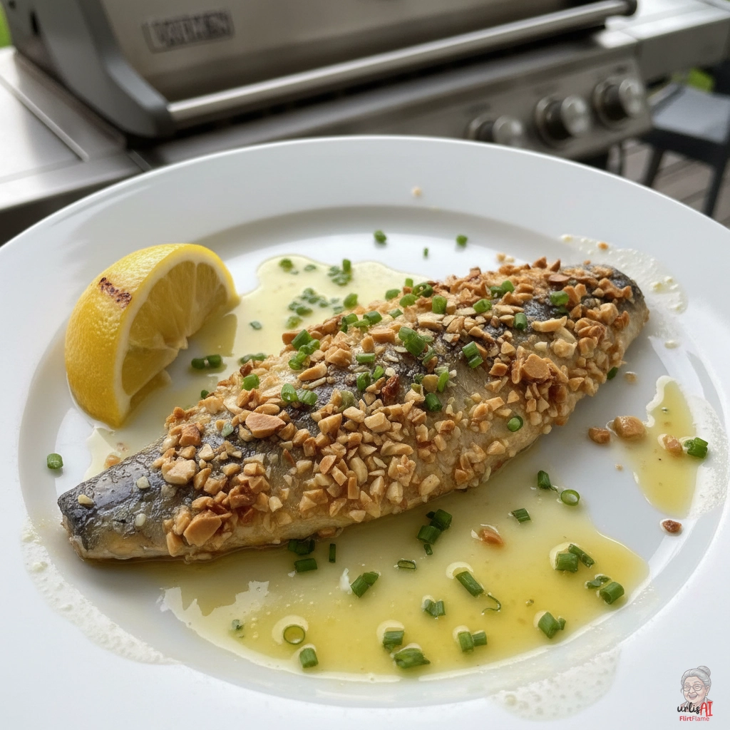 Mandelhering Goldglanz — Gasgrill