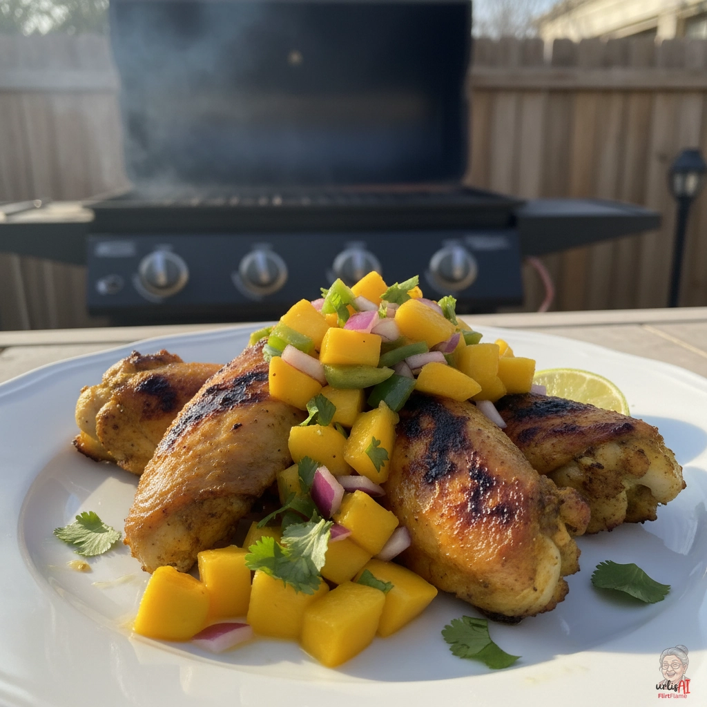 Mango Madness Wings — Gasgrill