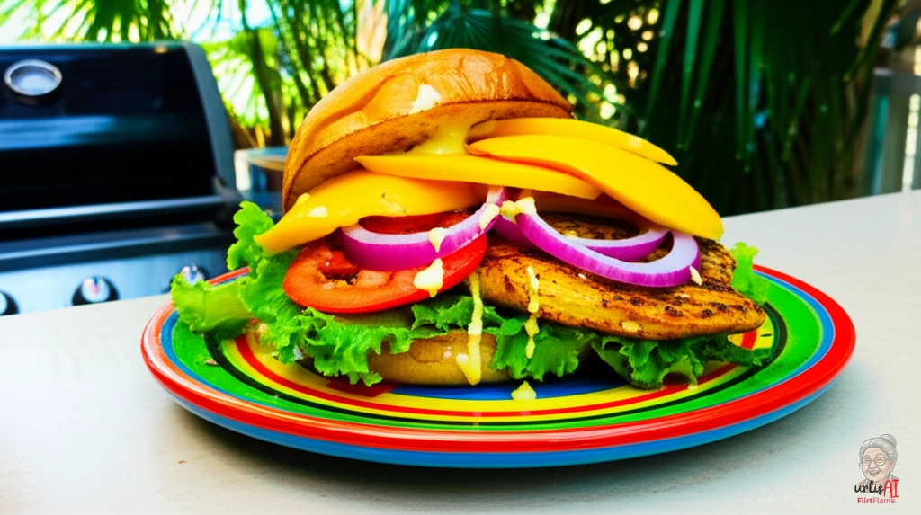 Mango Tango Burger — Gasgrill