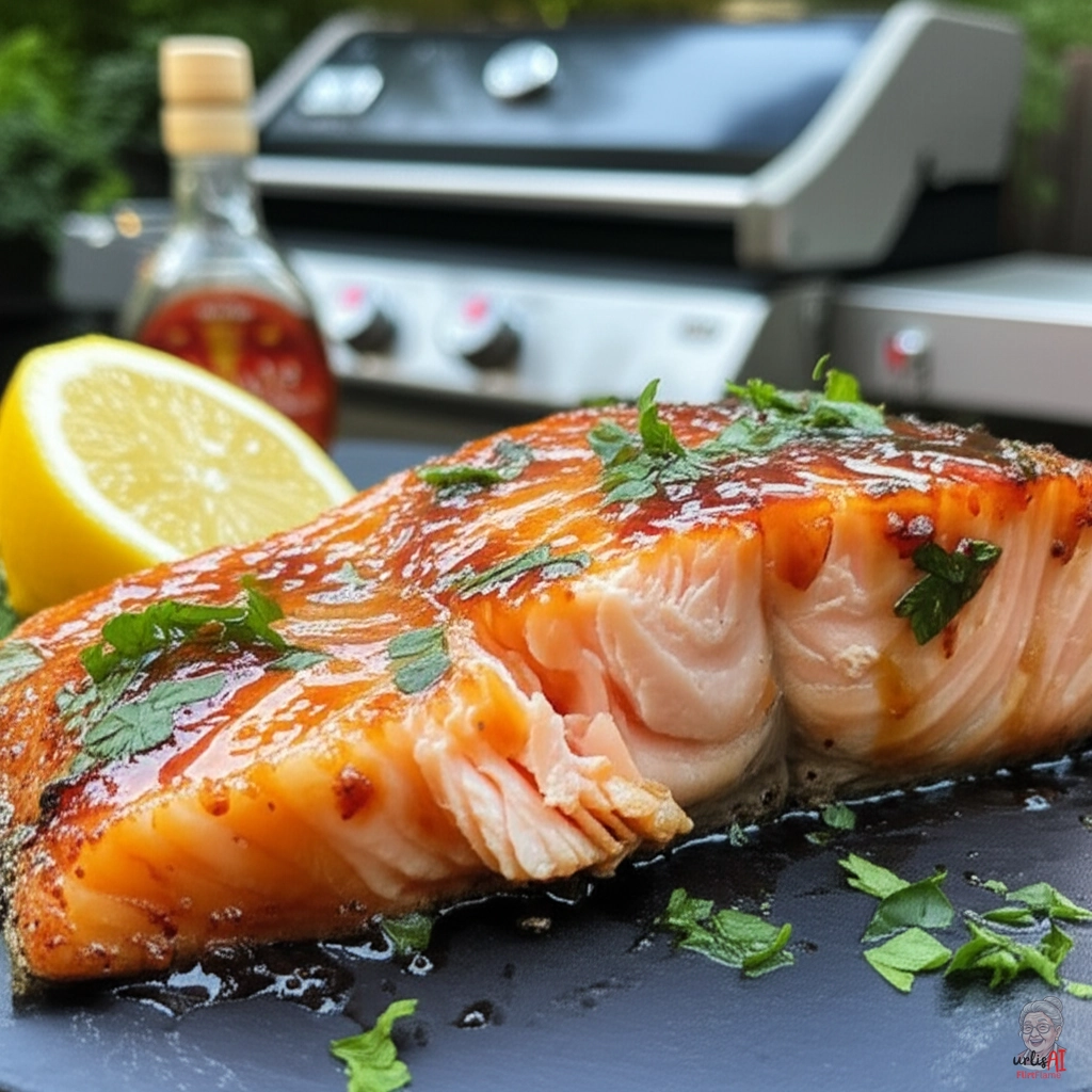 Maple Glazed Salmon — Gasgrill