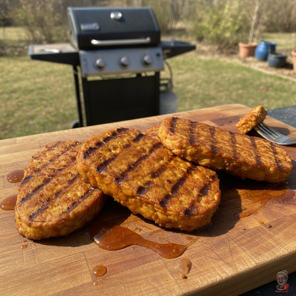 Maple Smoke Tempeh — Gasgrill