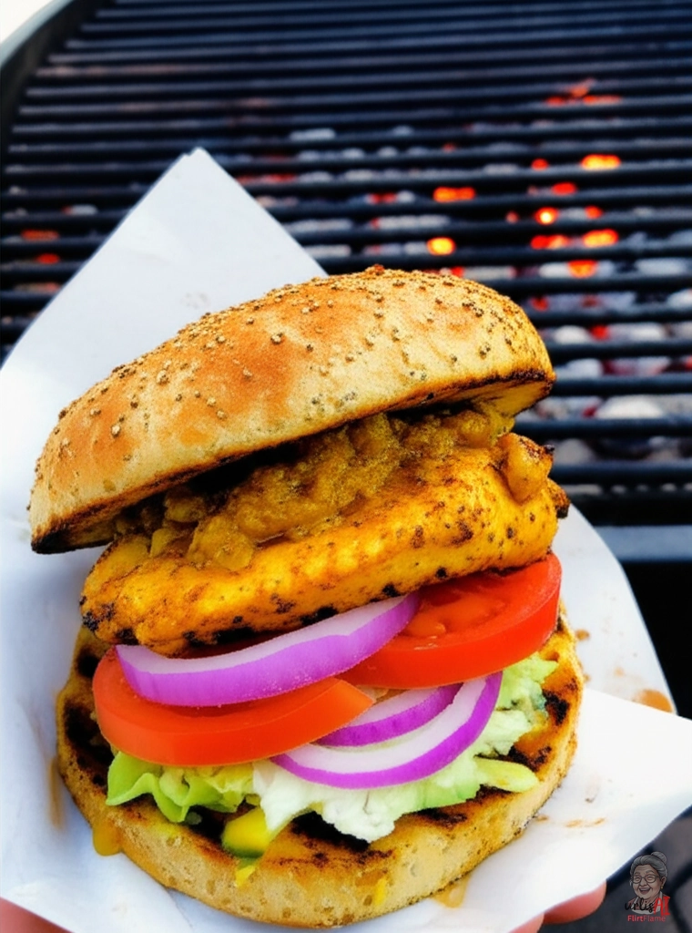 Market Ember Chicken Burger — Kohlegrill