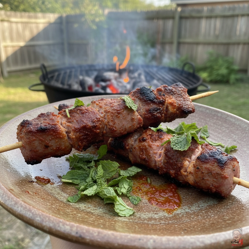 Marrakesch Feuerspieße — Kohlegrill