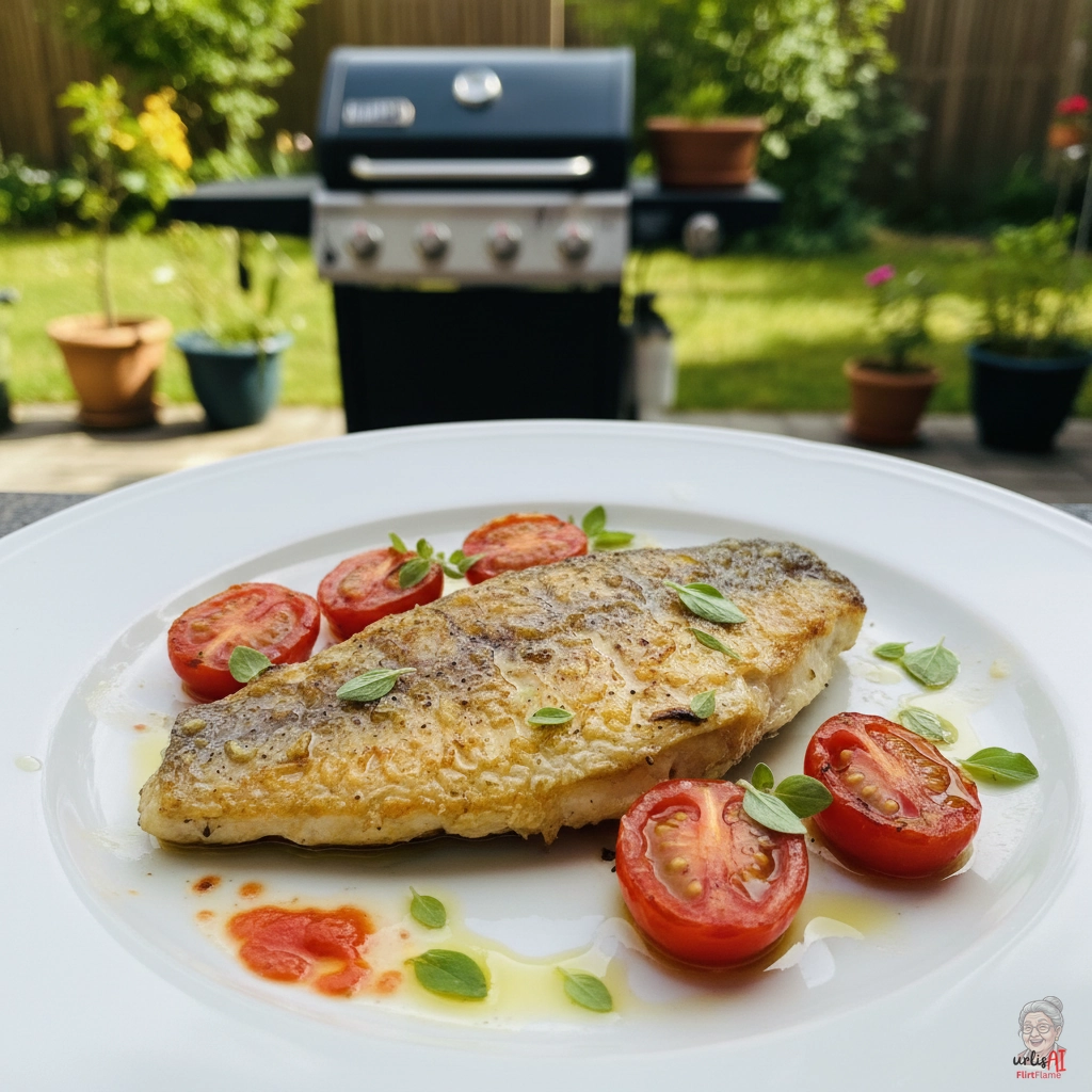 Mediterrane Rotbarschfilets — Gasgrill