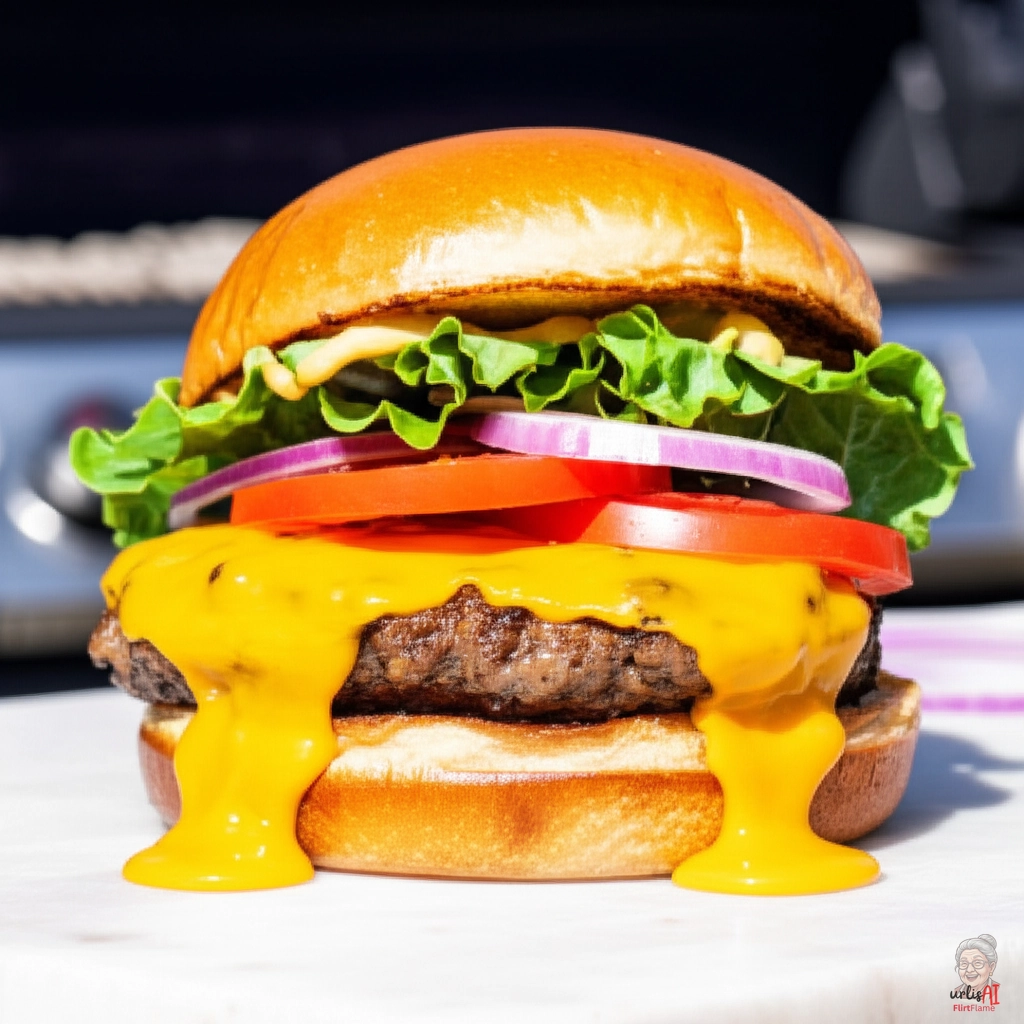 Melted Majesty Burger — Kohlegrill