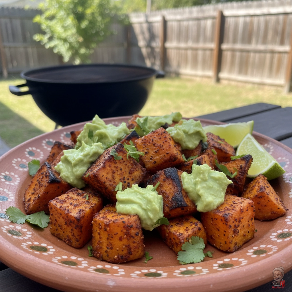 Mexiko Süßkartoffelwürfel — Kohlegrill