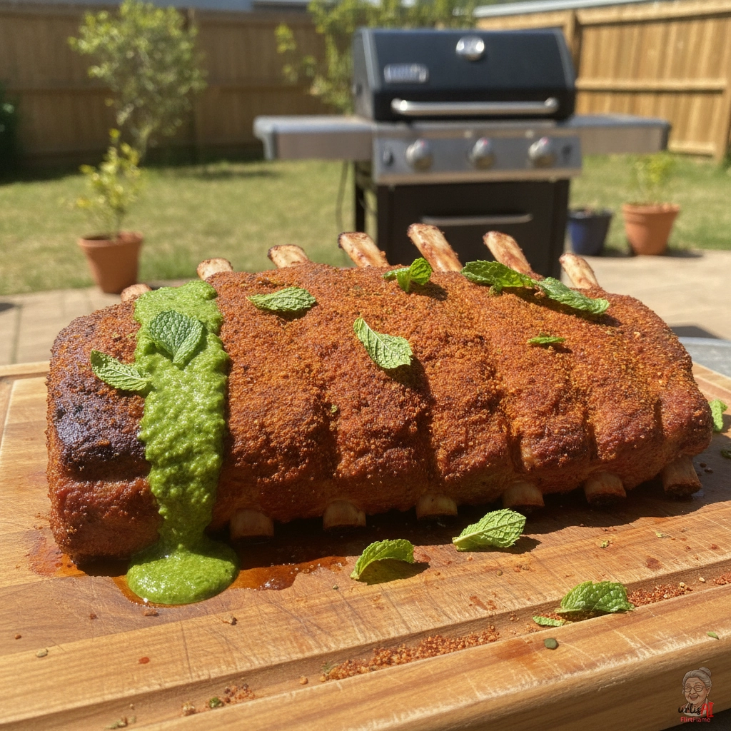 Mint Lamb Ribs — Gasgrill