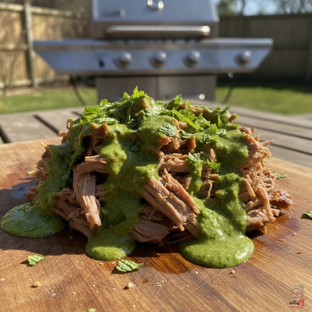 Mint Pulled Lamb — Gasgrill