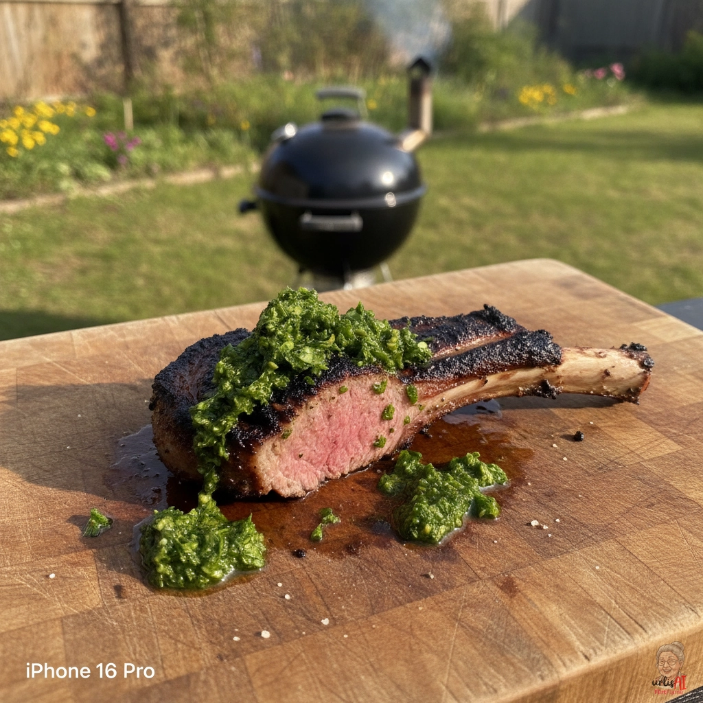 Minz Lamm Chop — Kohlegrill