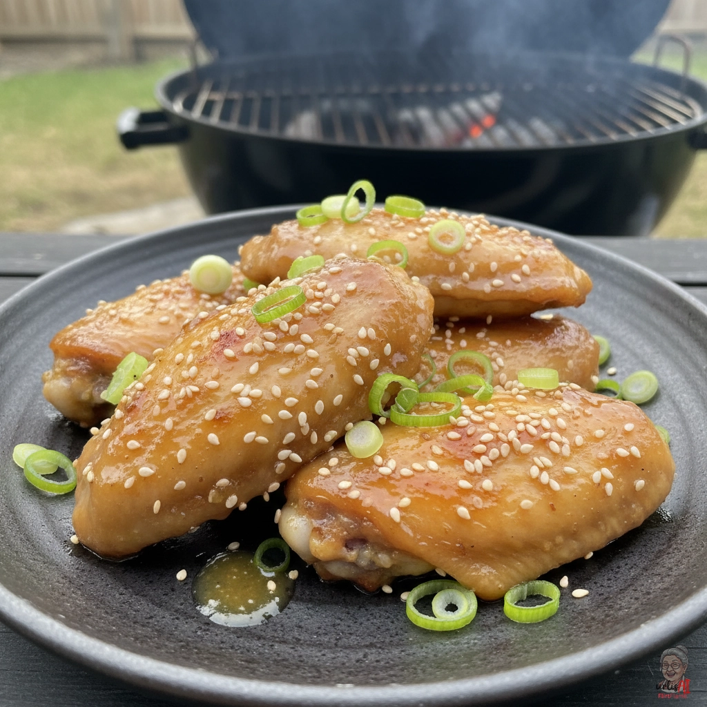 Miso Charcoal Wings — Kohlegrill