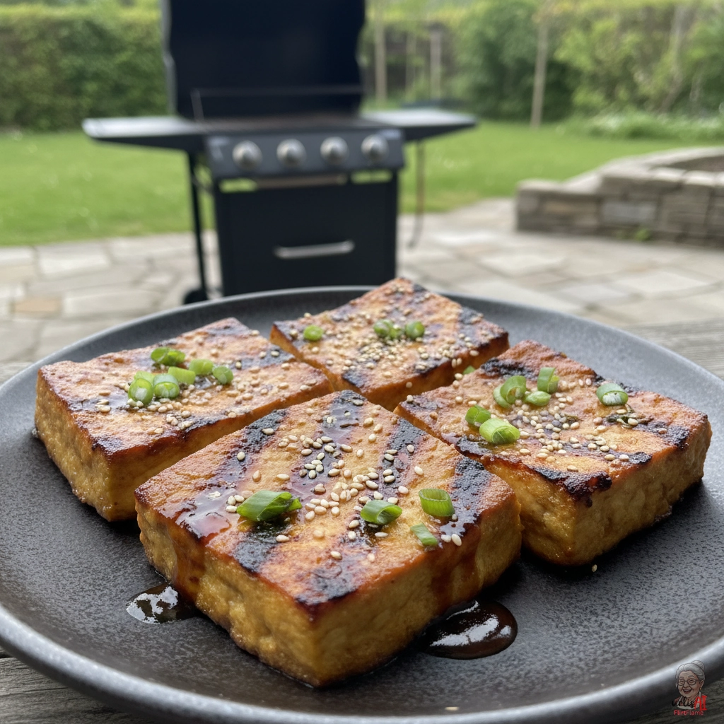 Miso Flammentofu — Gasgrill