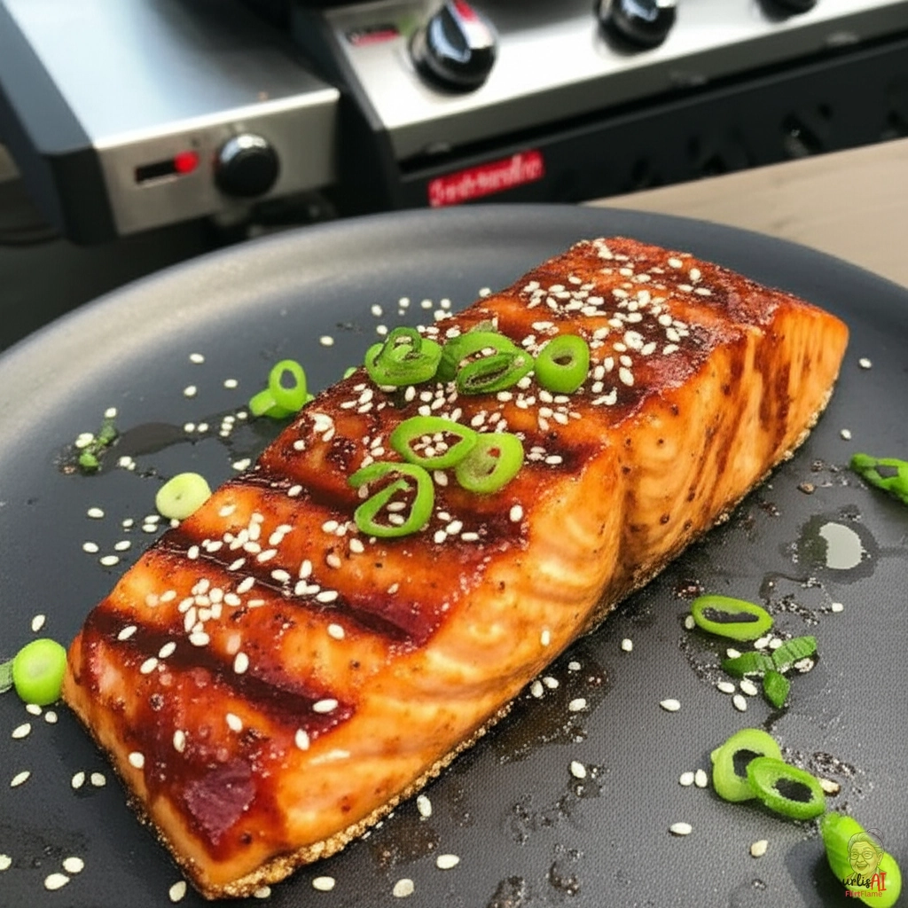 Miso Glazed Salmon — Gasgrill