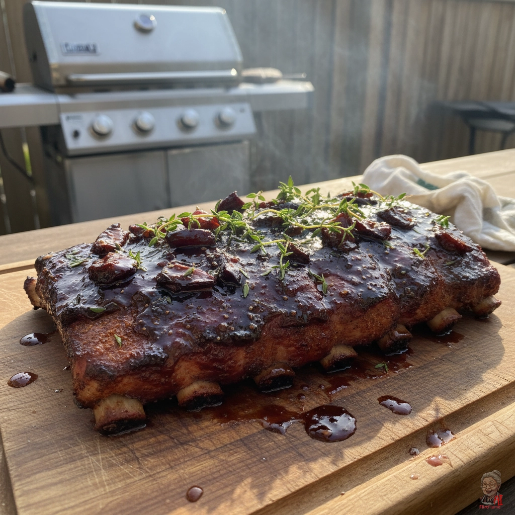 Mostviertel Plum Ribs — Gasgrill