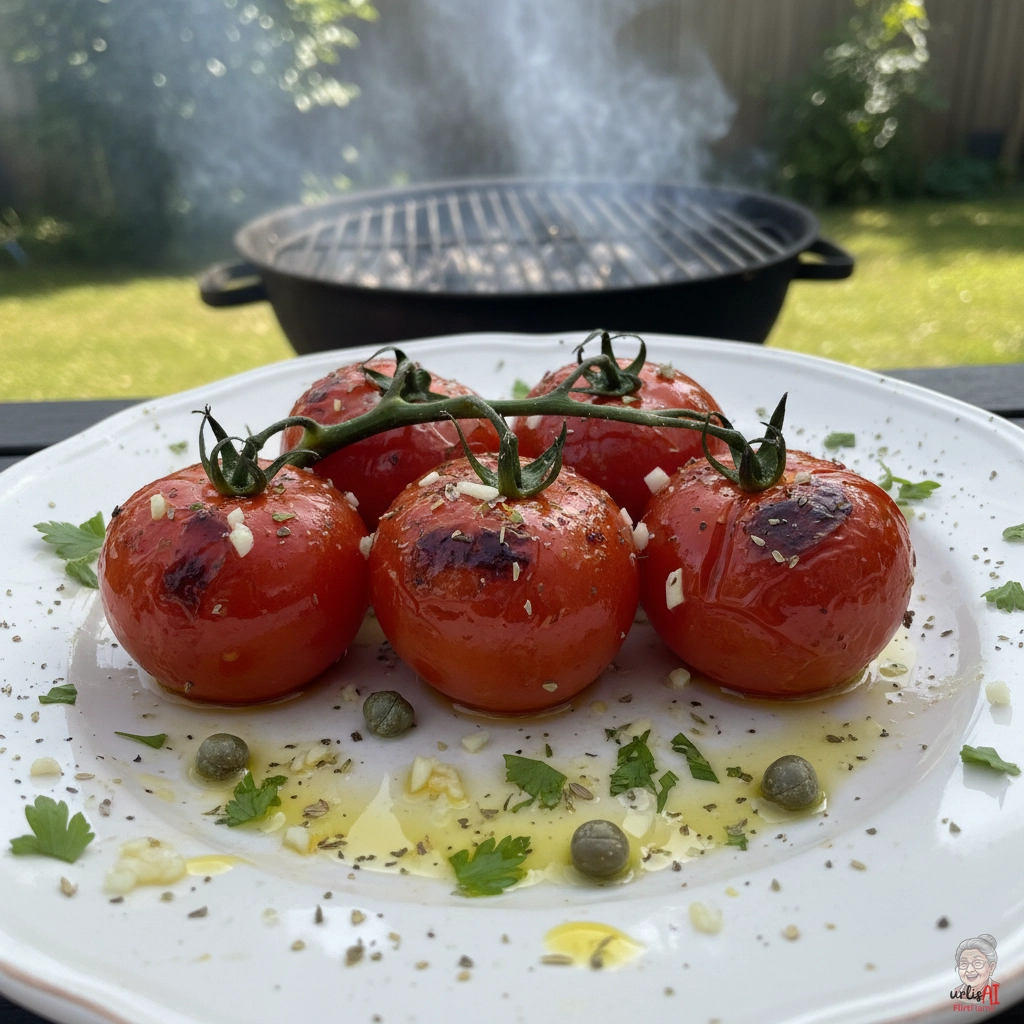 Mykonos Knoblauchtomaten — Kohlegrill
