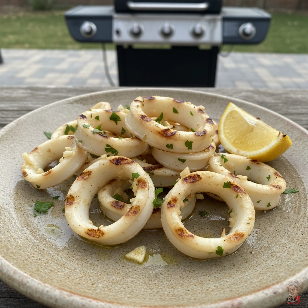 Napoli Knoblauchcalamari — Gasgrill