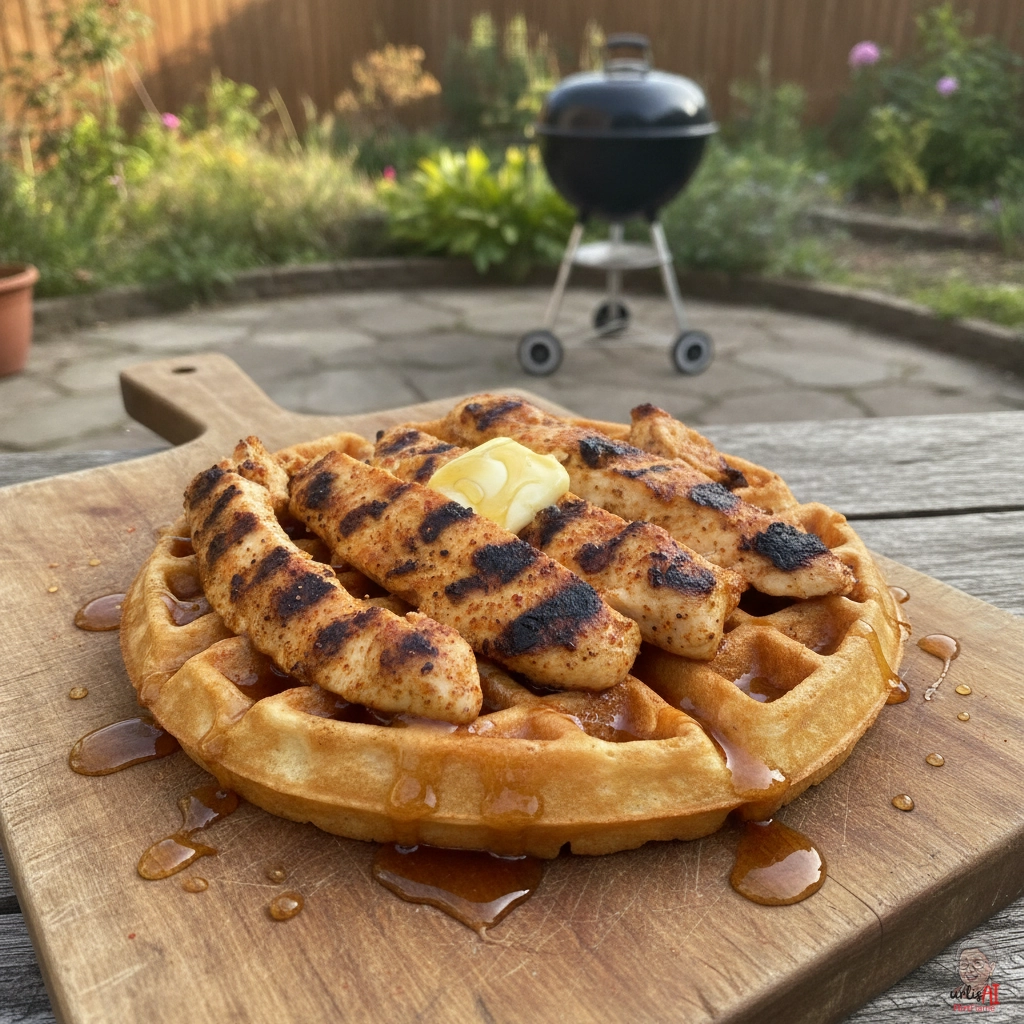 Nashville Chicken Waffel — Kohlegrill
