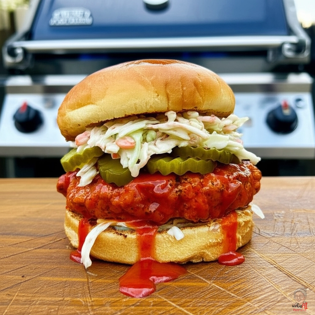 Nashville Hot Burger — Gasgrill