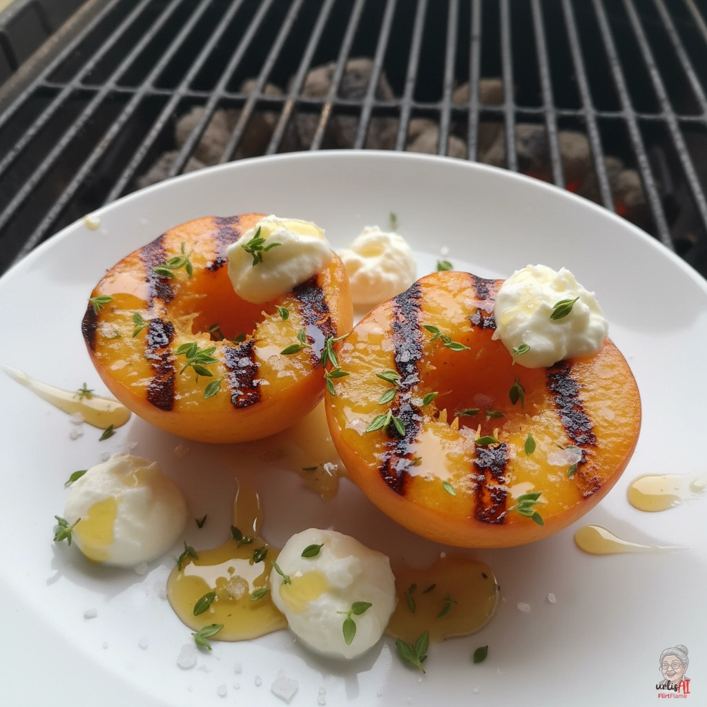Nectarine Thym Doré — Kohlegrill