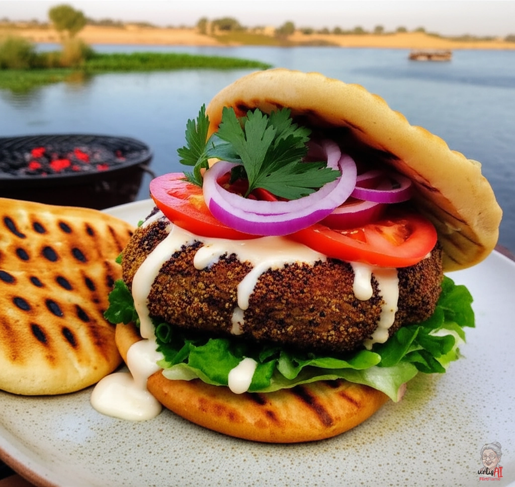 Nile Fire Burger — Kohlegrill