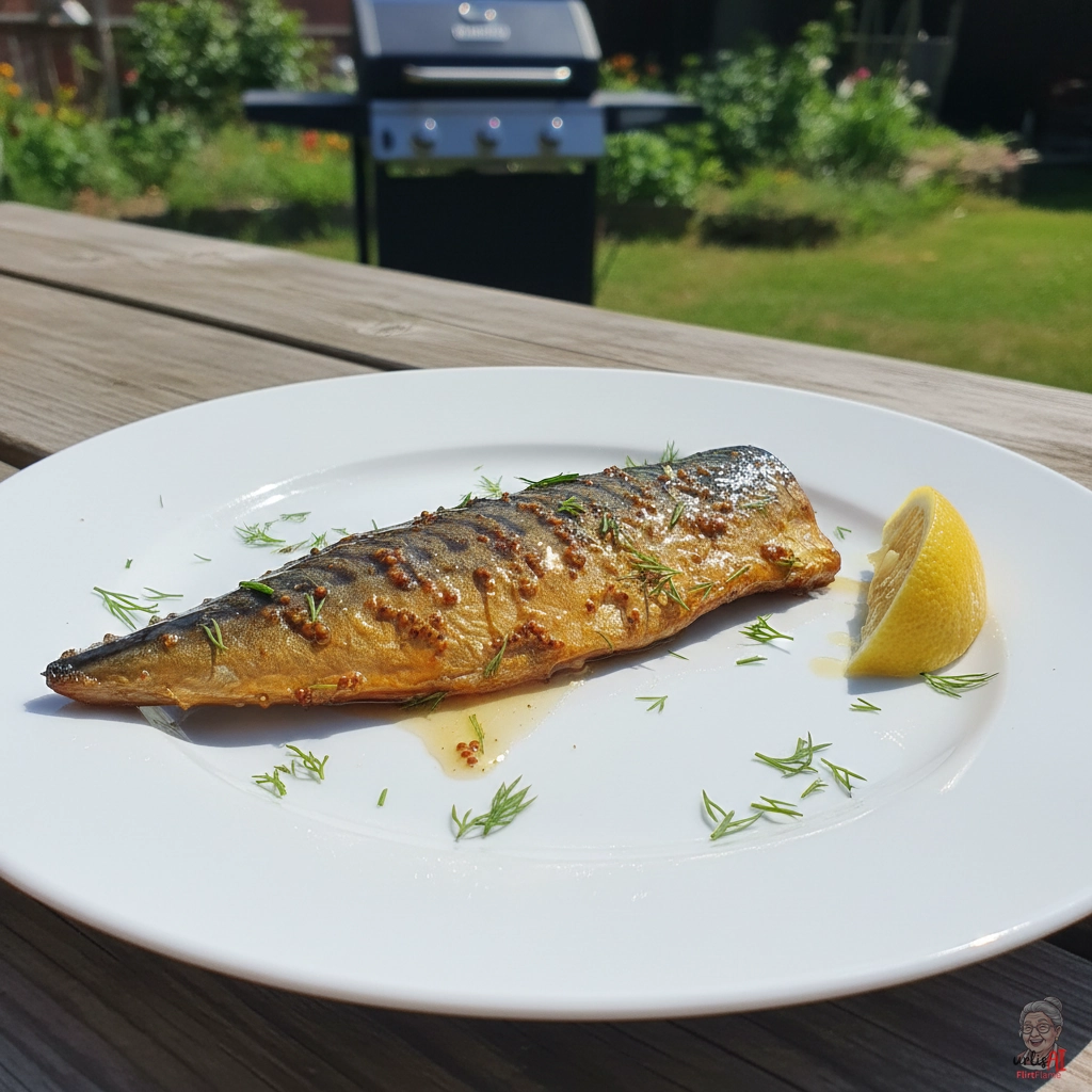 Nordsee Senfmakrele — Gasgrill