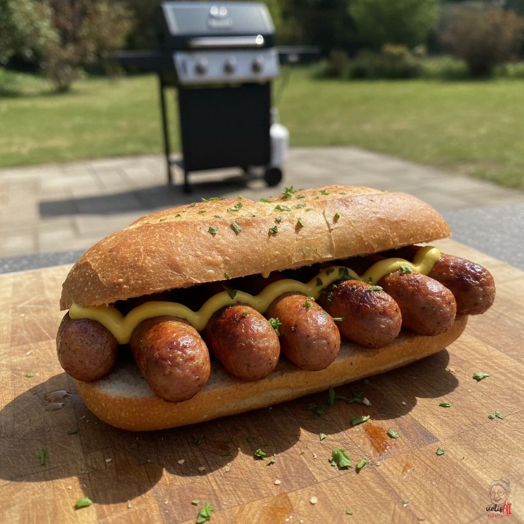 Nürnberger im Weckla — Gasgrill