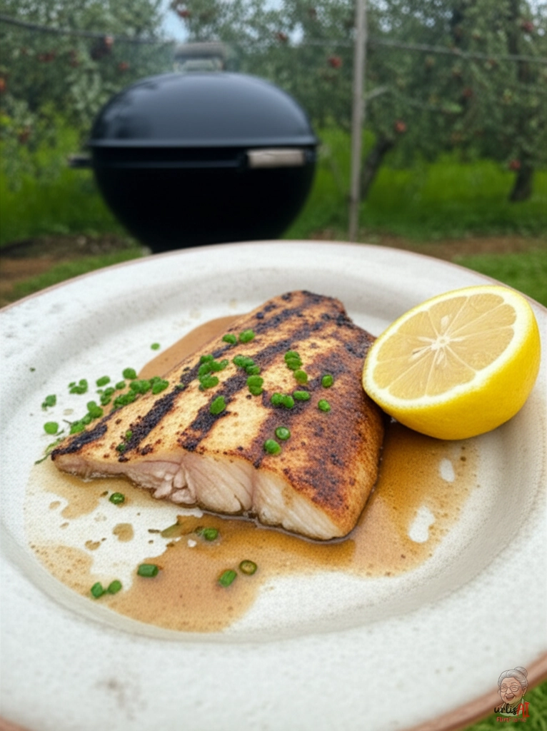 Nussbutter Forelle — Kohlegrill