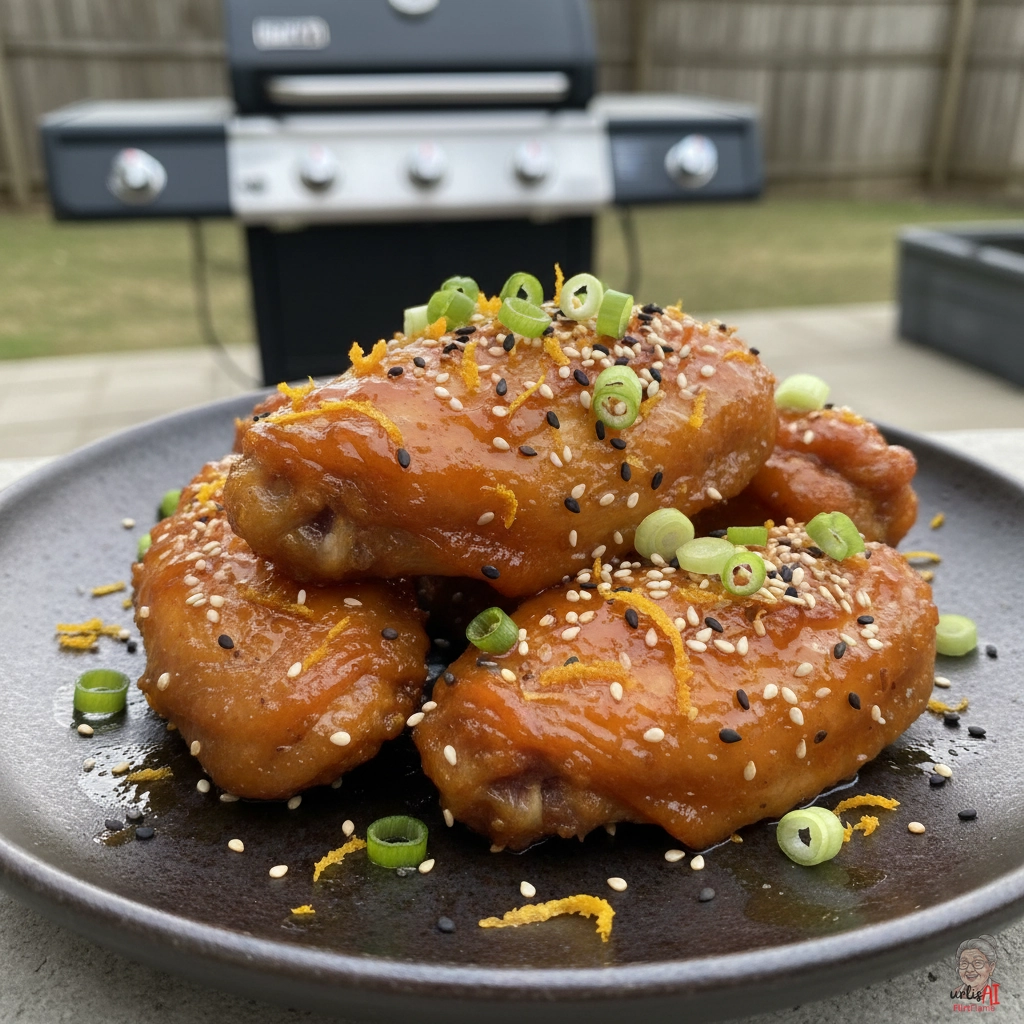 Orange Zest Wings — Gasgrill