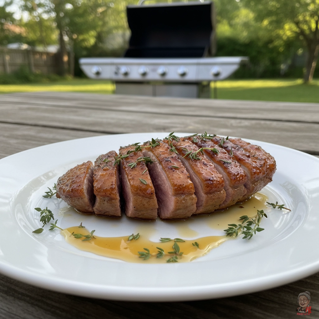 Orangenglut Entenbrust — Gasgrill
