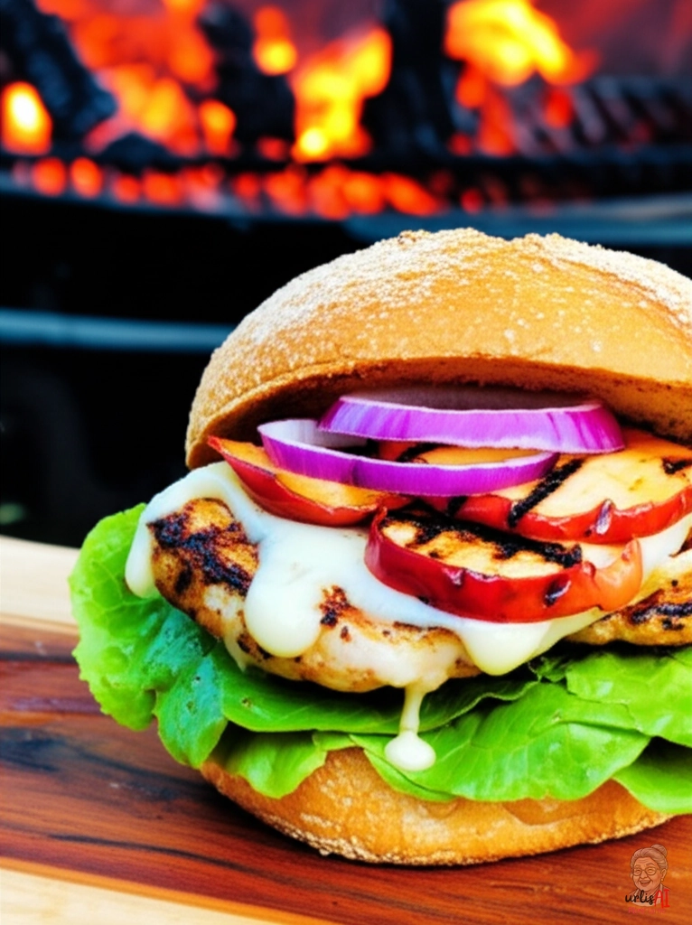Orchard Ember Chicken Burger — Kohlegrill