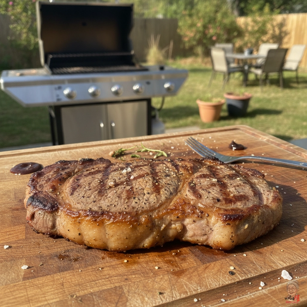 Original Juicy Hacksteak — Gasgrill