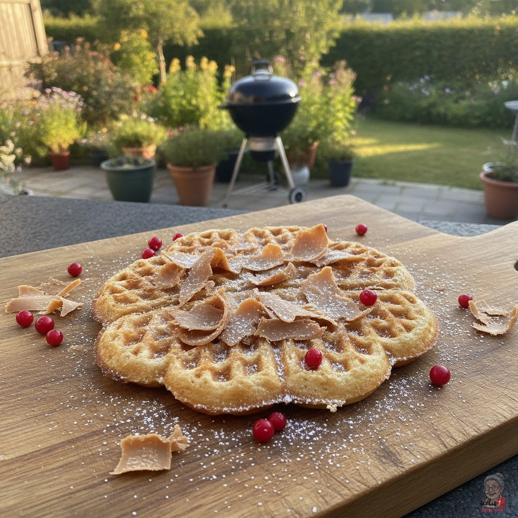Oslo Brunost Vaffel — Kohlegrill