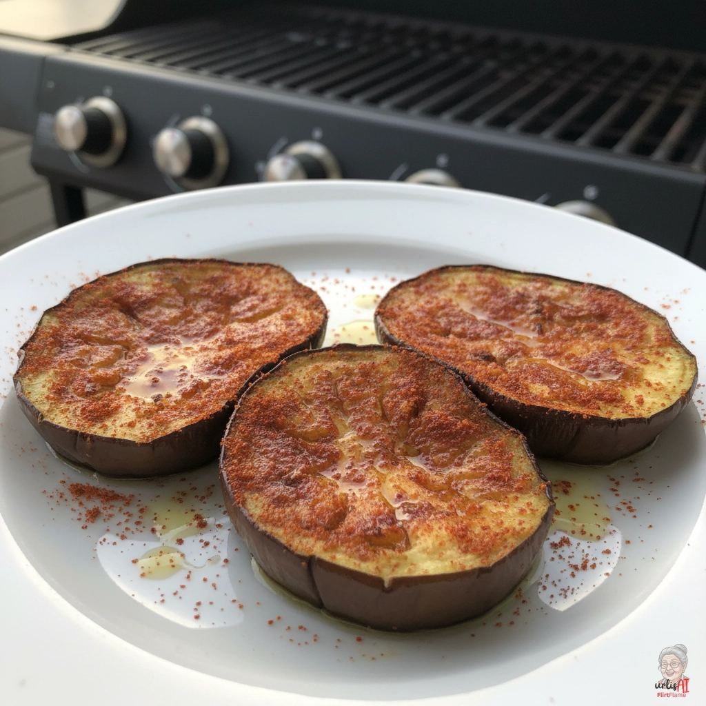 Paprika Aubergine — Gasgrill