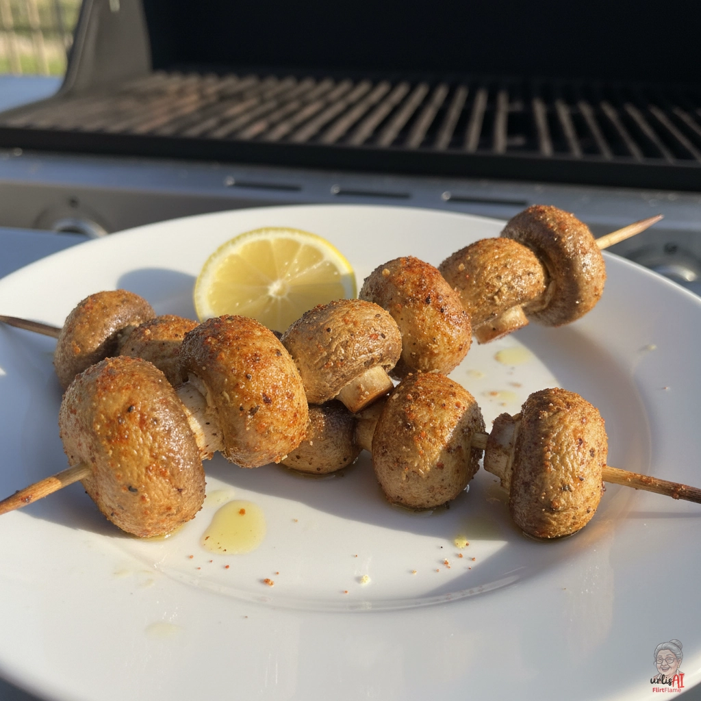 Paprika Champignons — Gasgrill