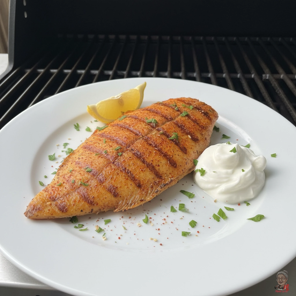 Paprikascholle Goldglanz — Gasgrill