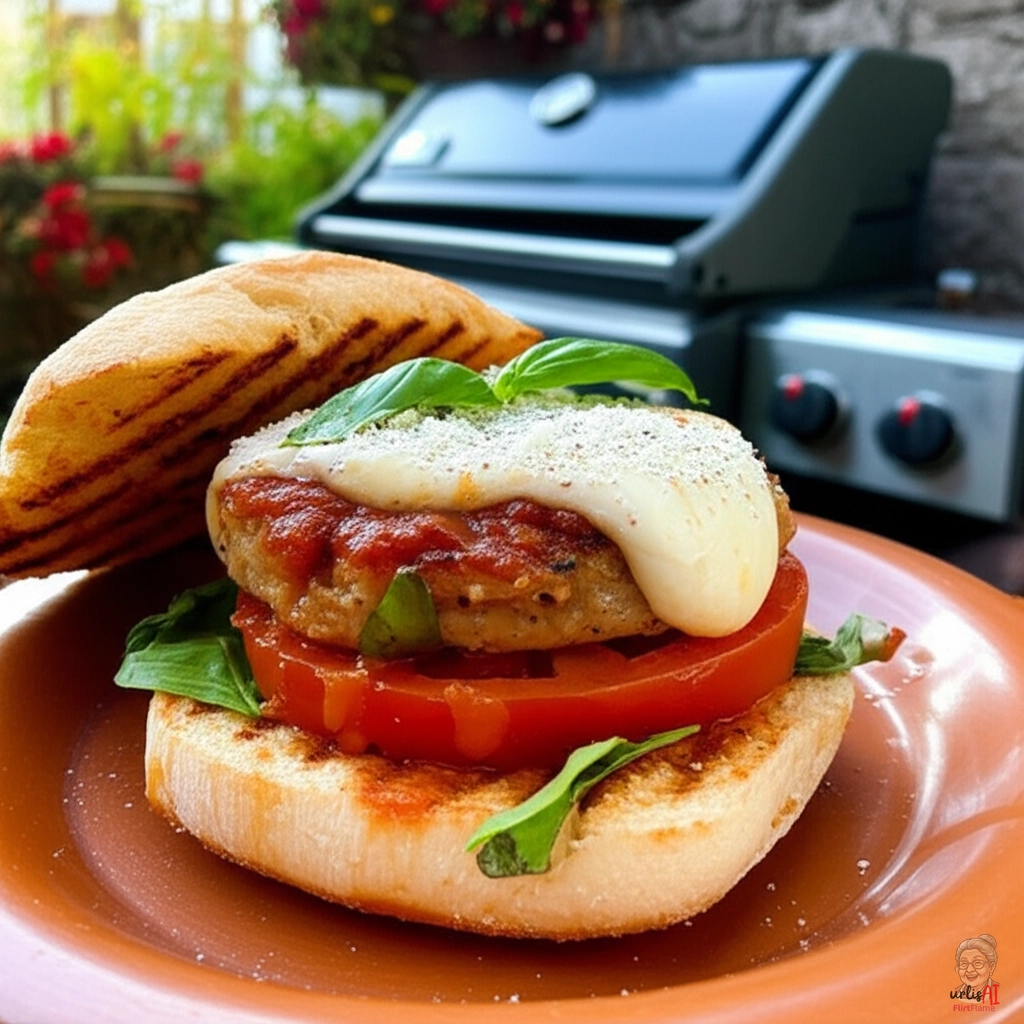 Parmigiana Chicken Burger — Gasgrill