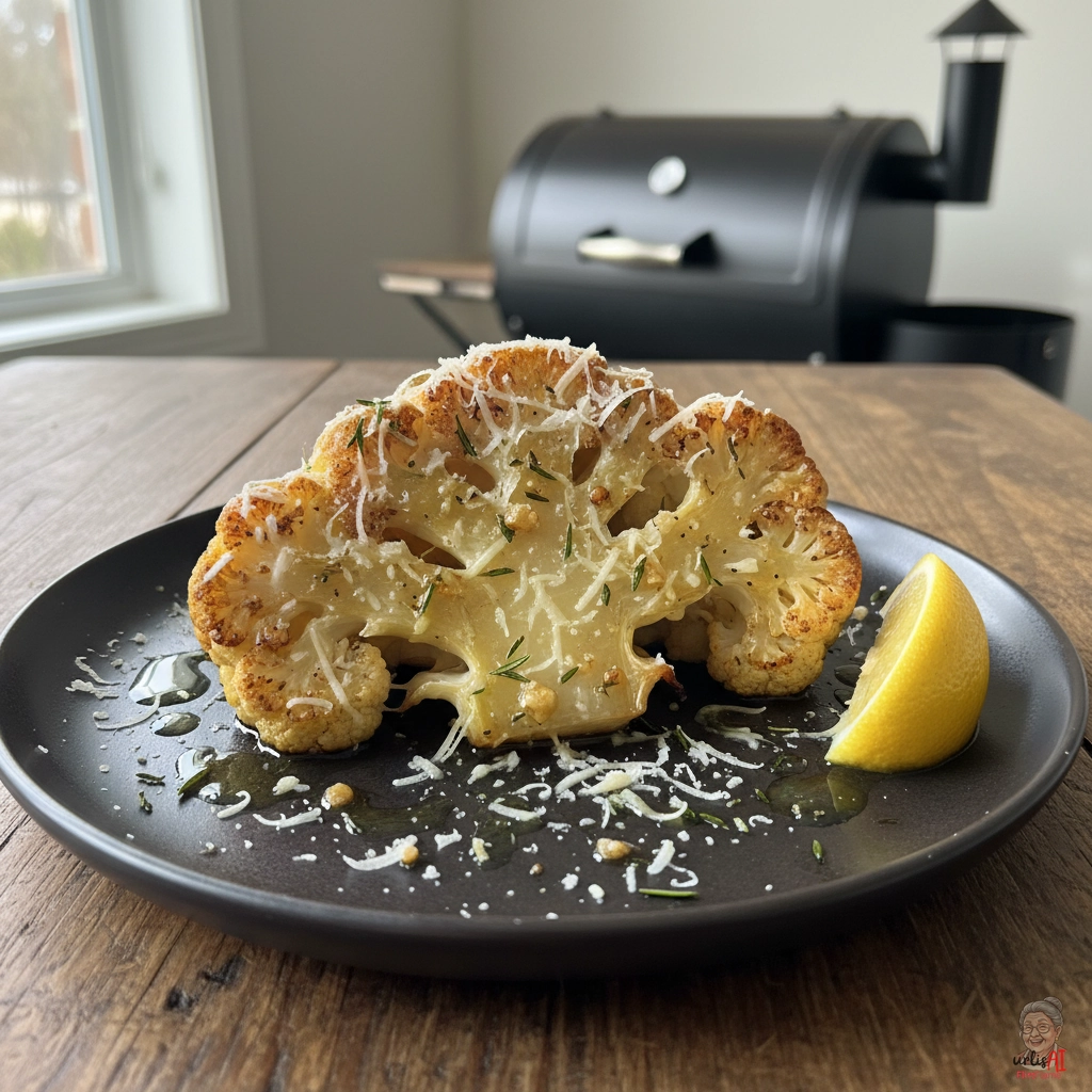 Parmigiano Blumenkohlsteaks — Smoker