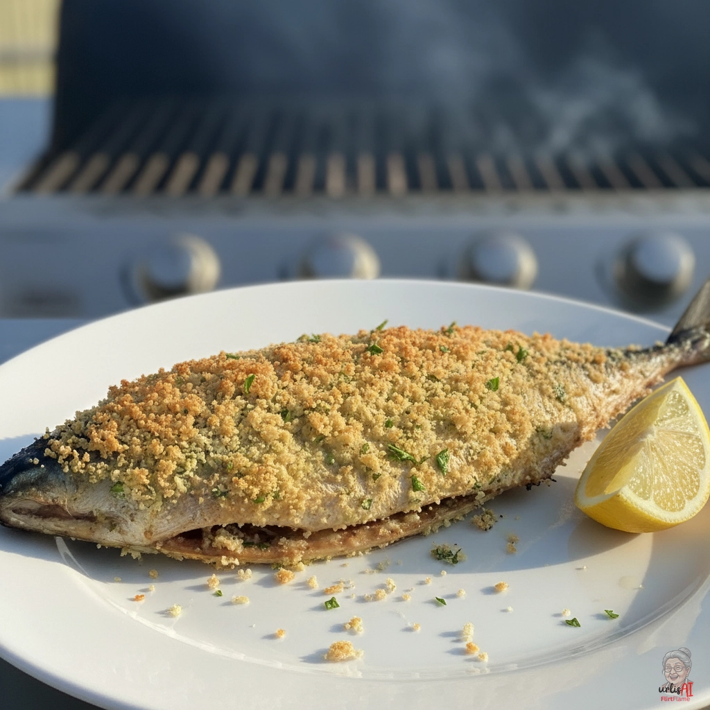 Parmigiano Grillmakrele — Gasgrill