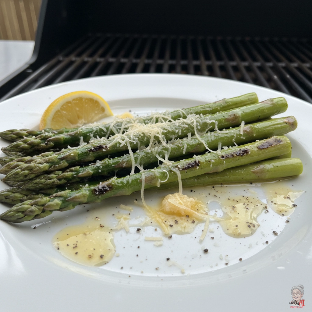 Parmigiano Spargelstangen — Gasgrill