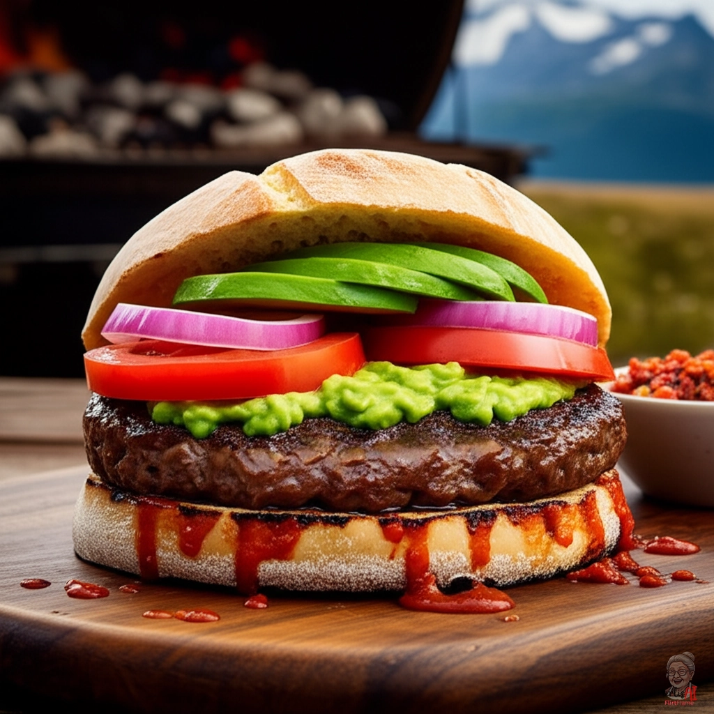 Patagonia Fire Burger — Kohlegrill