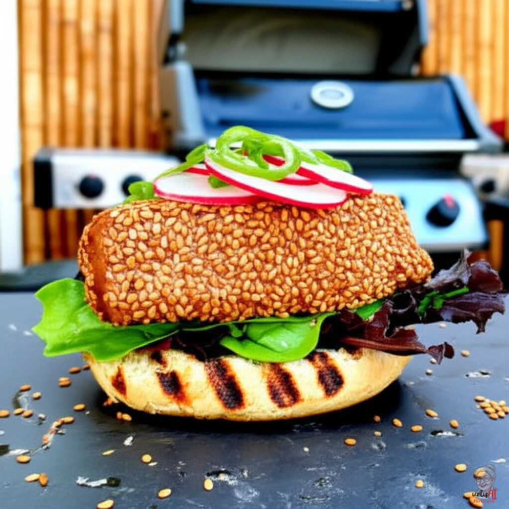 Pazifischer Sesammantel — Gasgrill
