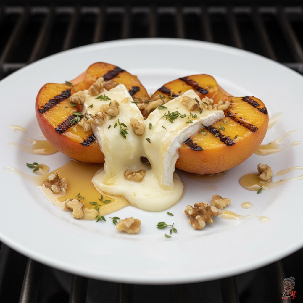Pêche Brie Doré — Gasgrill