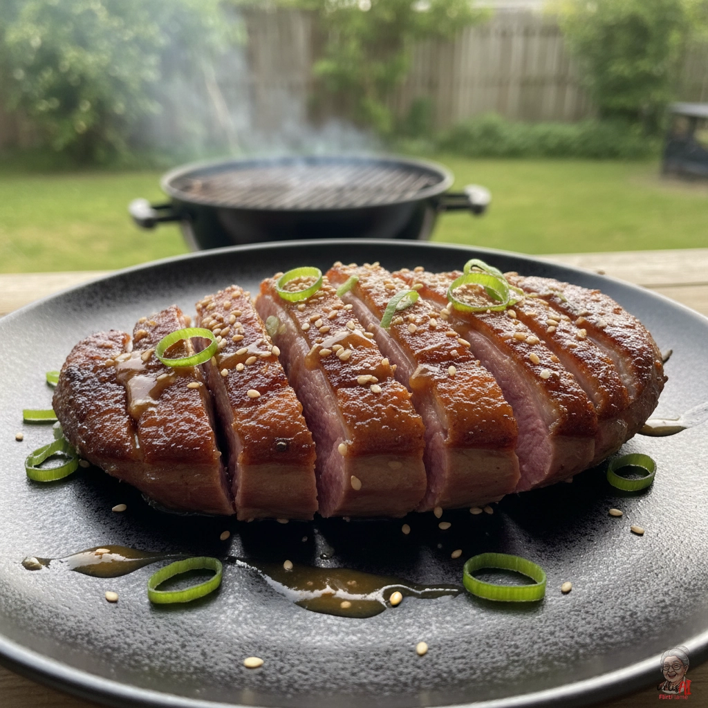 Peking Ingwerentenbrust — Kohlegrill