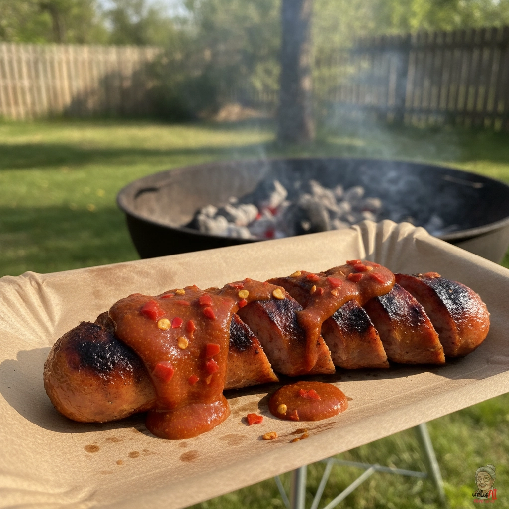 Peperoncino Curry Wurst — Kohlegrill