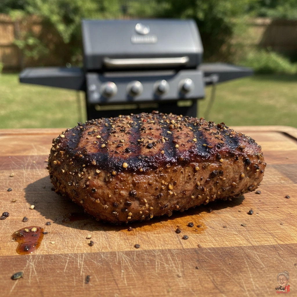 Pepper Seitan Steak — Gasgrill