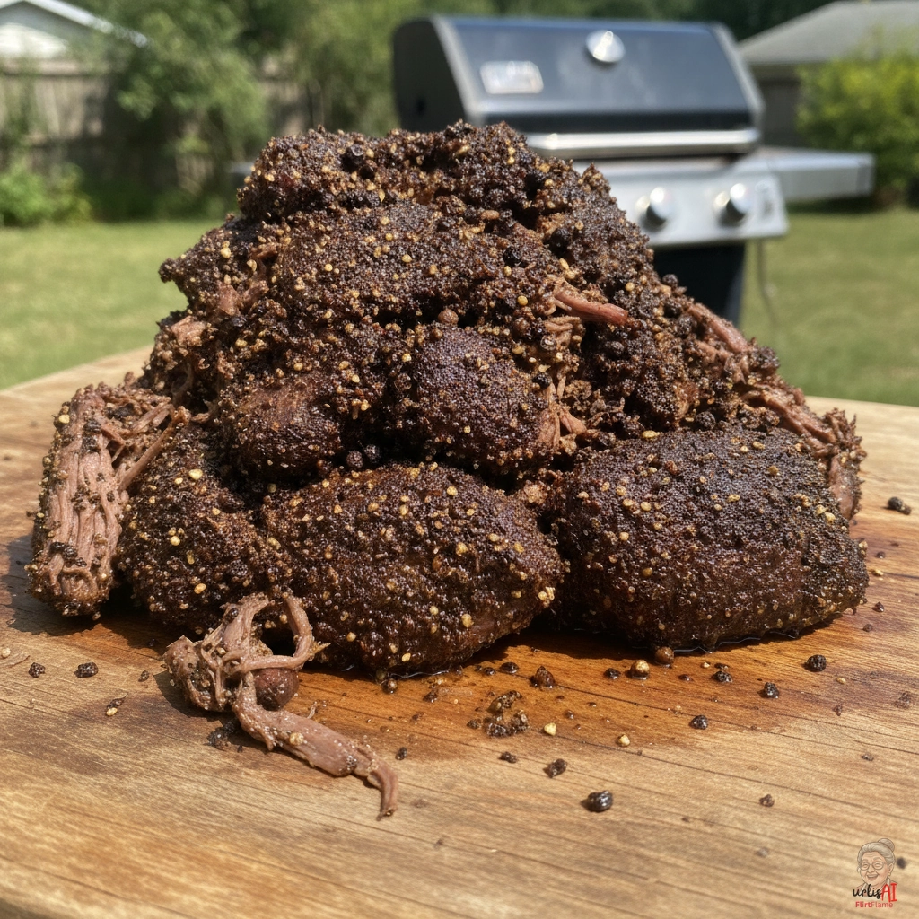 Peppercorn Pulled Beef — Gasgrill