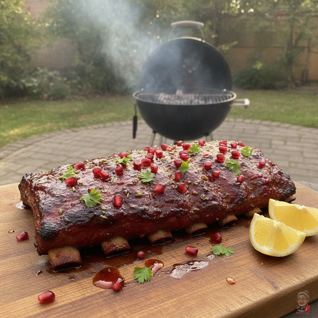 Persian Pomegranate Ribs — Kohlegrill