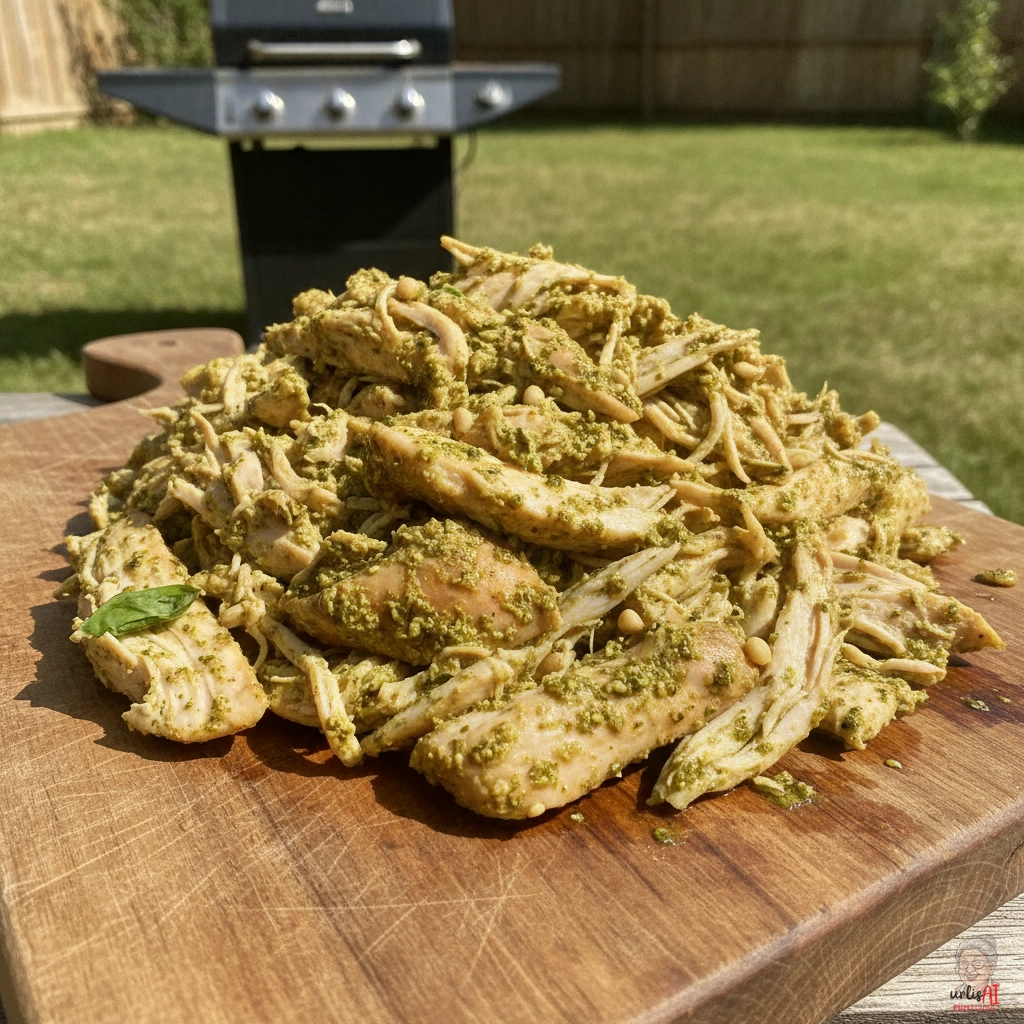 Pesto Pulled Chicken — Gasgrill