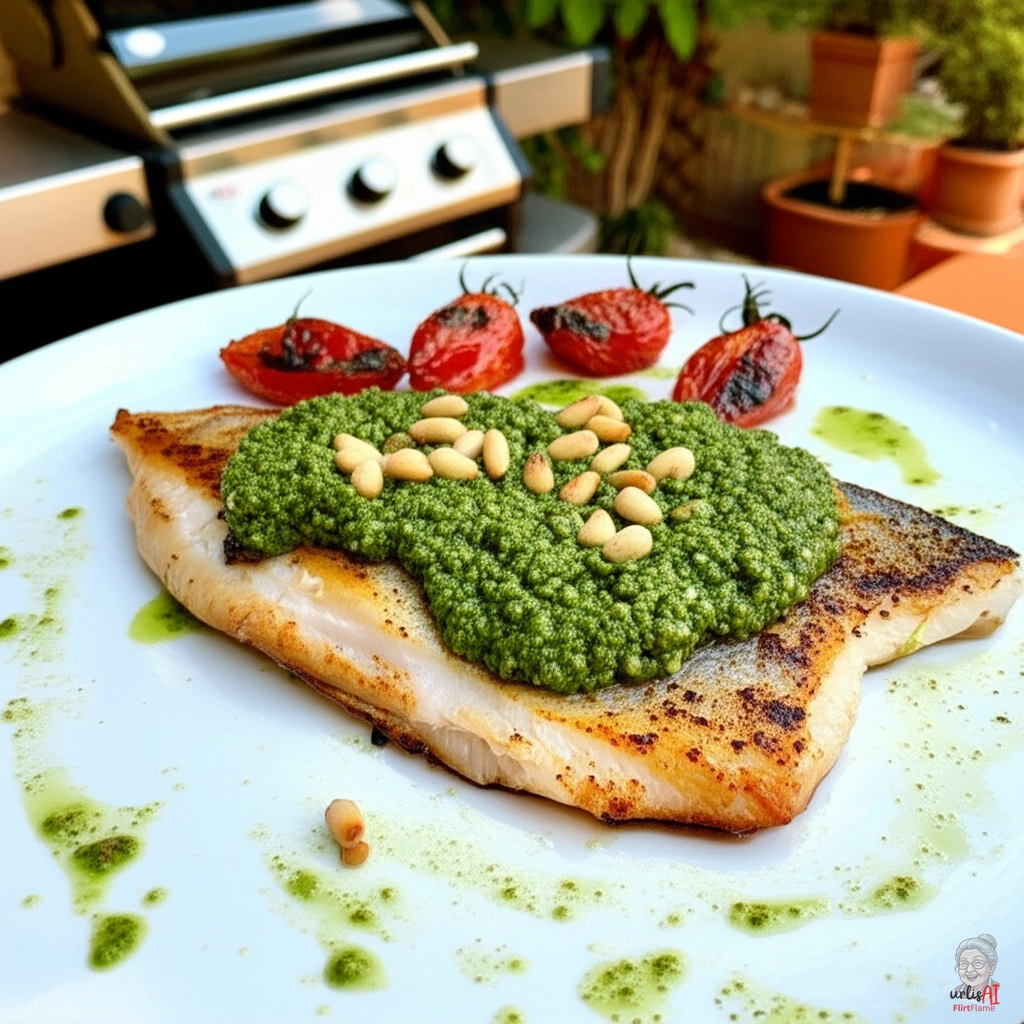Pestotraum Forelle — Gasgrill
